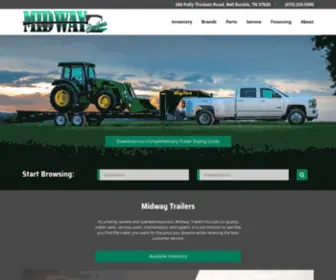 Midwaytrailertn.com(Big Tex Trailers in Rutherford County) Screenshot