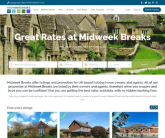 Midweekbreaks.co.uk(Midweek Breaks in the UK) Screenshot