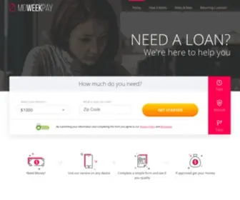 Midweekpay.com(Online payday loans fast and easy) Screenshot