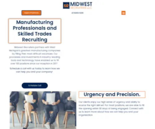 Midwest-Recruiters.com(Skilled Trades and Manufacturing Professional Recruiting Firm) Screenshot