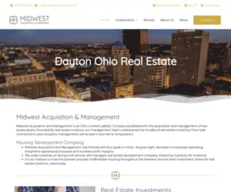 Midwestacquisition.com(Dayton Ohio Real Estate) Screenshot