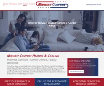 Midwestcomfortiowa.com(Midwest Comfort Heating & Cooling) Screenshot