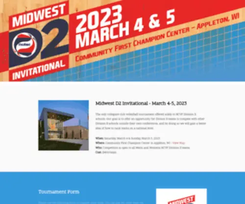 Midwestd2Invite.com(Midwest D2 Invitational) Screenshot