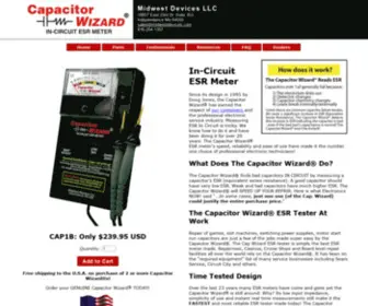 Midwestdevices.com(Midwest Devices LLC Capacitor Wizard® ESR Meter) Screenshot