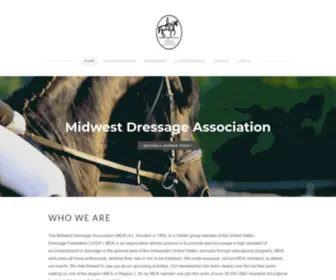 Midwestdressage.org(Midwest Dressage Association) Screenshot