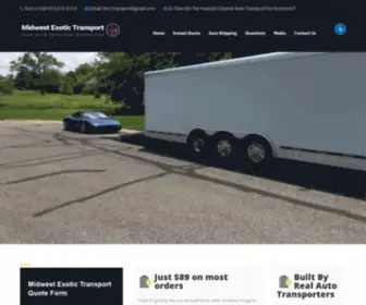 Midwestexotictransport.com(Midwest Exotic Auto Transport of KC) Screenshot