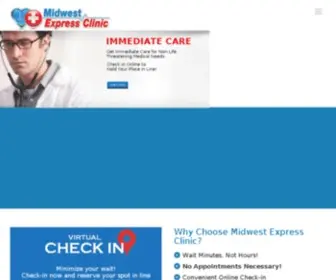 Midwestexpressclinic.com(Urgent Care Indiana & Illinois) Screenshot
