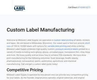 Midwestlabelsupply.com(Midwest Label Supply) Screenshot