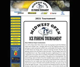 Midwestopentournament.com(Midwest Open Ice Fishing Tournament) Screenshot