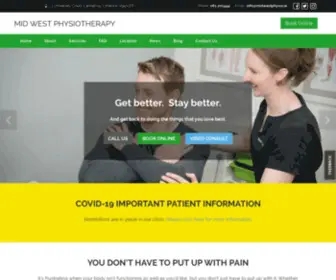 Midwestphysio.ie(Mid West Physiotherapy) Screenshot