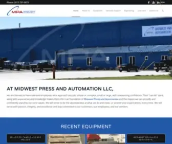 Midwestpressandautomation.com(Press Equipment & Repair) Screenshot