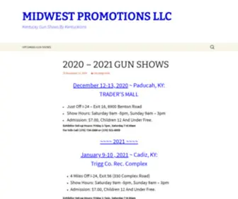 Midwestprogunshows.com(MIDWEST PROMOTIONS LLC) Screenshot