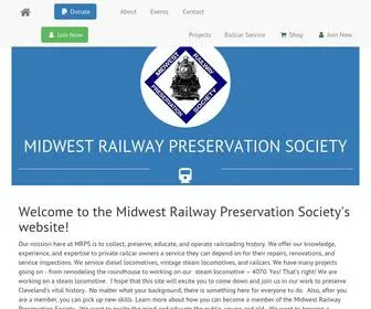 Midwestrailway.org(Together, we preserve history) Screenshot