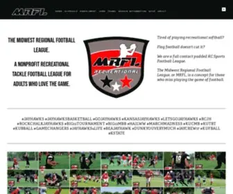 Midwestregionalfootball.com(Midwest Regional Football League) Screenshot