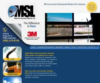 Midwestsecuritylaminations.com(MSL Protective Window Films) Screenshot