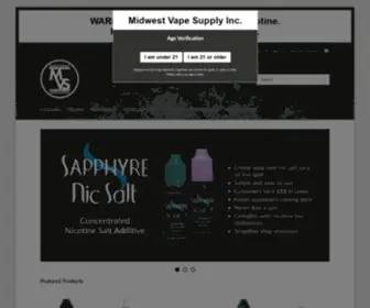 Midwestvapesupply.com(Electronic Cigarettes) Screenshot
