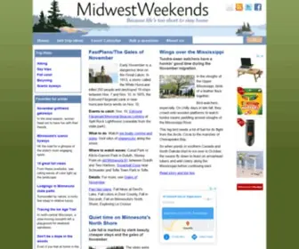 Midwestweekends.com(Travel the Upper Midwest) Screenshot