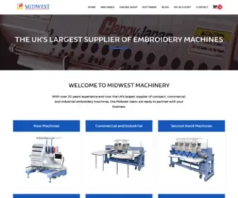 Midwestworld.com(Happy Commercial Embroidery Machines) Screenshot