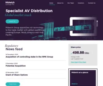 Midwichgroupplc.com(Midwich Group plc) Screenshot