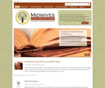 Midwifery.edu(Midwives College of Utah) Screenshot