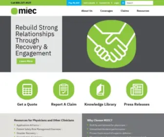 Miec.com(Medical Professional Liability Insurer MIEC) Screenshot