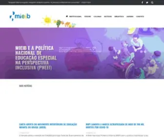 Mieib.org.br(Movimento Interforuns de Educação Infantil do Brasil) Screenshot