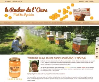 Miel-Lerucherdelours.fr(Le Rucher de l'Ours vente de miel des Pyrénées en ligne) Screenshot