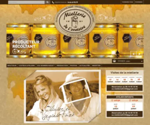 Miel2Lor.com(Miellerie de l'Oratoire) Screenshot