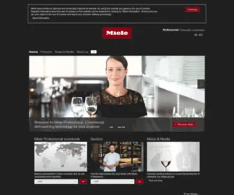Miele-Professional.com Screenshot
