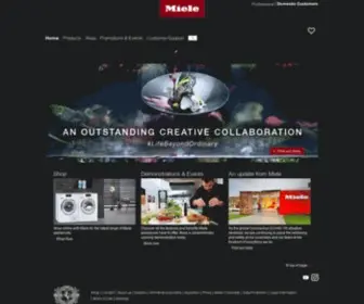 Miele.co.nz Screenshot