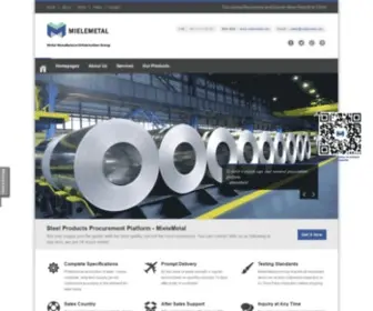 Mielemetal.com(Carbon Steel/Galvanized Products Manufacturer) Screenshot