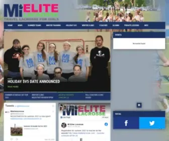 Mielitelacrosse.com(MI Elite Lacrosse) Screenshot