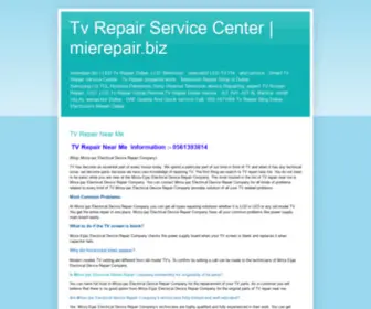 Mierepair.biz(Tv Repair Service Center) Screenshot