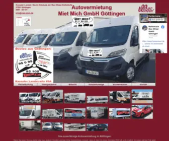 Miet-Mich.de(Startseite :: Autovermietung Miet Mich GmbH Göttingen) Screenshot