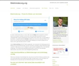 Mietminderung.org(Portal für Mieter und Vermieter) Screenshot
