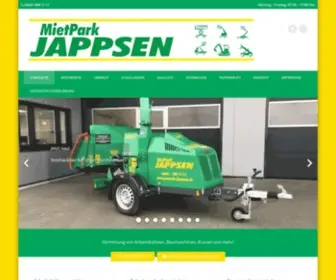 Mietpark-Jappsen.de(Arbeitsbühnen Baumaschinen Minibagger) Screenshot