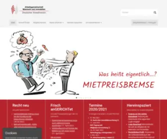 Mietrecht.net(Arbeitsgemeinschaft Mietrecht und Immobilien im Deutschen Anwaltverein) Screenshot