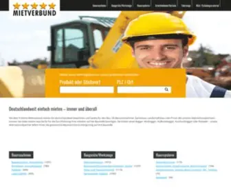 Mietverbund.com(Baumaschinen mieten und Baugeräte mieten beim 5) Screenshot