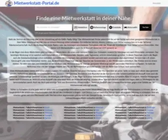 Mietwerkstatt-Portal.de(Mietwerkstatt Portal) Screenshot