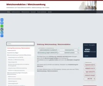 Mietzinsreduktion.ch(Einleitung) Screenshot