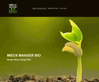 Mieux-Manger-Bio.com(Manger sainement) Screenshot