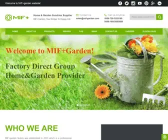 Mif-Garden.com(MIF garden factory was established in 2003 which) Screenshot