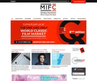 Mifc.fr(Marché International du Film Classique) Screenshot