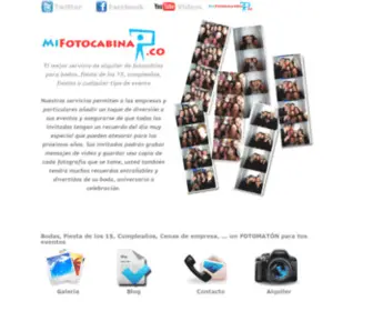 Mifotocabina.co(Alquiler de fotocabina para bodas) Screenshot