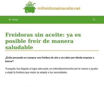 Mifreidorasinaceite.net(Freidoras Sin Aceite) Screenshot