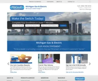 Migande.com(Michigan Gas & Electric) Screenshot