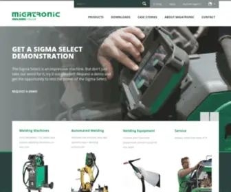 Migatronic.com Screenshot