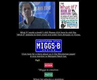 Miggsb.com(Miggs B Design offers a range of art and graphic design and photography services) Screenshot