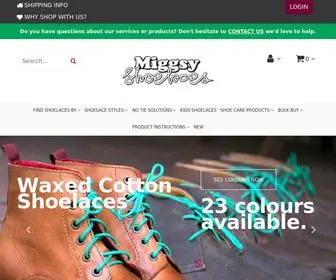 Miggsyshoelaces.com.au(Buy Quality Shoelaces for Men) Screenshot