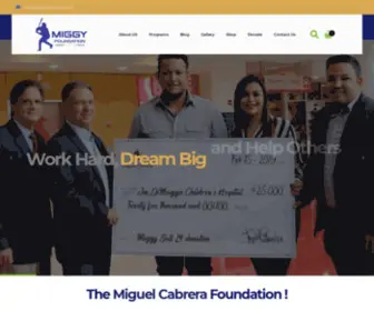 Miggyfoundation.org(Miguel Cabrera Foundation) Screenshot